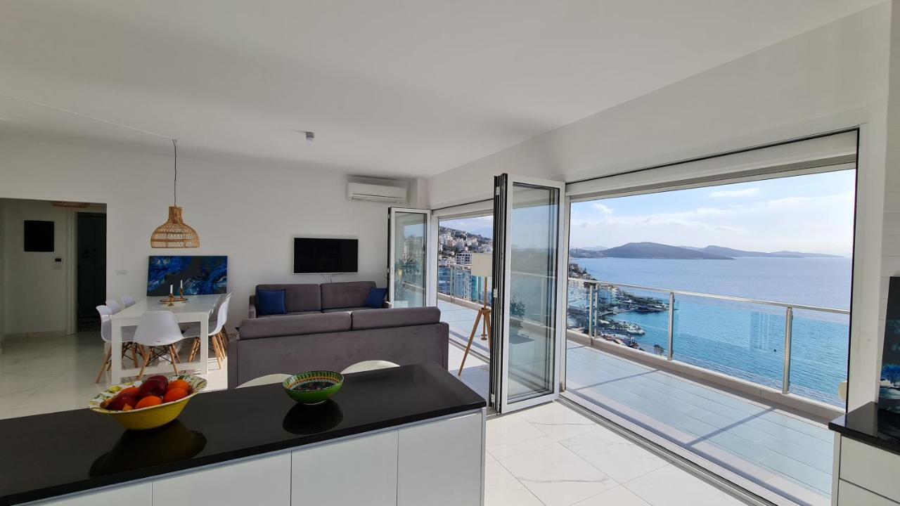 Sarandë Rocknest Sea View Penthouse 아파트 외부 사진