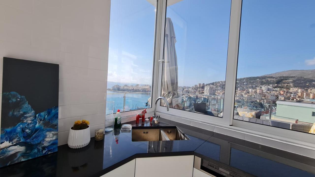 Sarandë Rocknest Sea View Penthouse 아파트 외부 사진