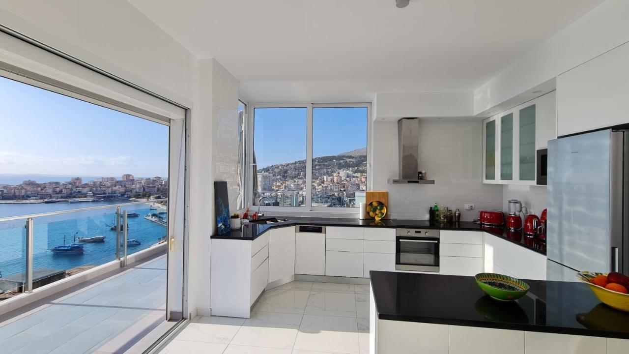 Sarandë Rocknest Sea View Penthouse 아파트 외부 사진
