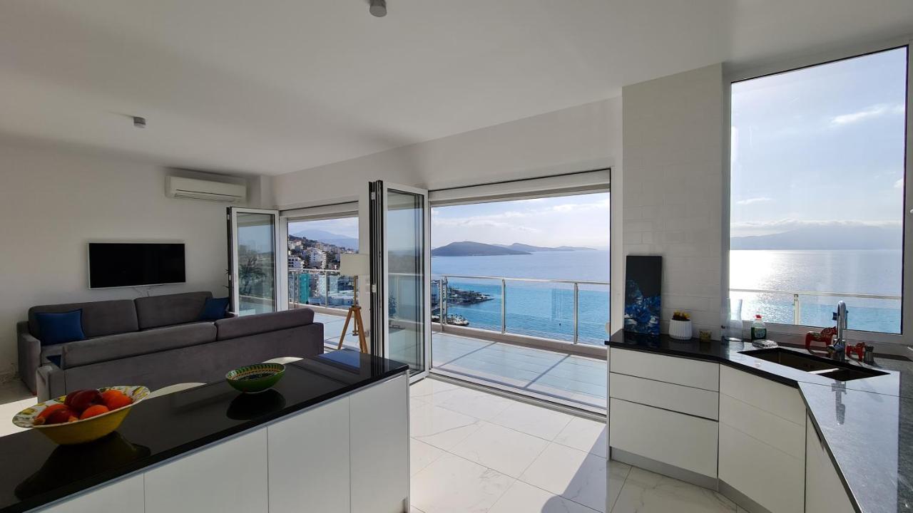 Sarandë Rocknest Sea View Penthouse 아파트 외부 사진