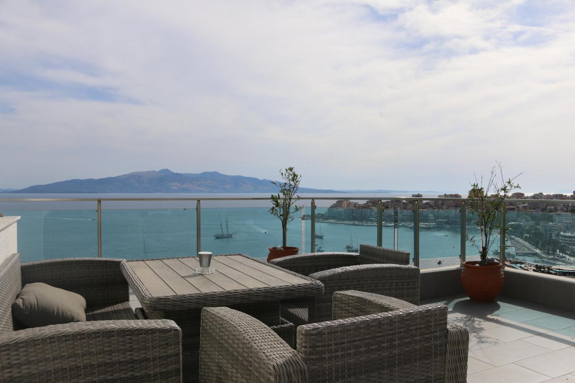 Sarandë Rocknest Sea View Penthouse 아파트 외부 사진