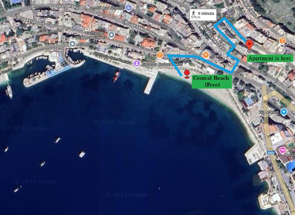 Sarandë Rocknest Sea View Penthouse 아파트 외부 사진